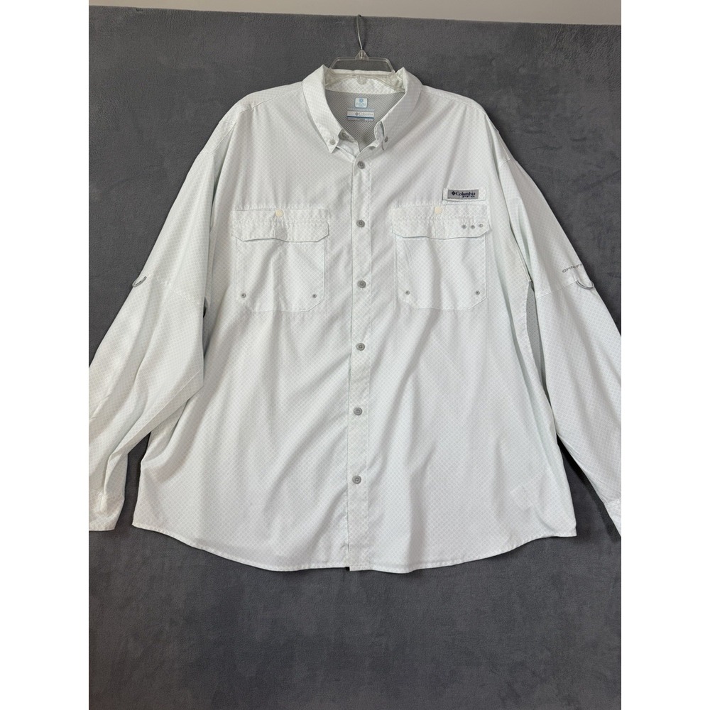 Columbia Men's PFG‎ Omni Shade Button Down Long Sleeve Fishing Shirt Size XXL